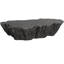 Perspective view of Clayhill 74" Coffee Table, Black Onyx
