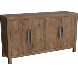 Perspective view of Linne 65 Brown Dining Server