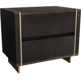 Perspective view of Mihaela 28" Nightstand, Vin Rosu