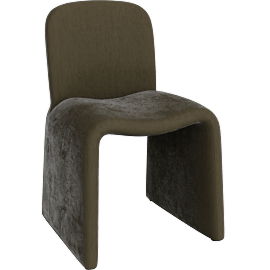 Perspective view of Kuna Dining Chair, Green