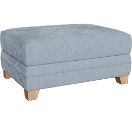 Perspective view of Japandi II 32 Fabric Ottoman