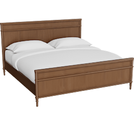 Perspective view of Toulouse Bed Oak King