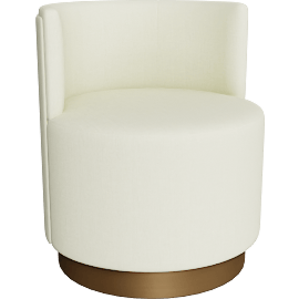Perspective view of CLUBBY DINING CHAIR