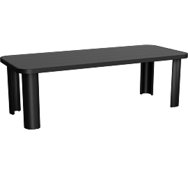 Perspective view of Vita Outdoor Dining Table