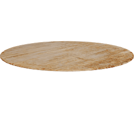 Perspective view of Viona Hand-Knotted Round Rug, Rust