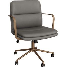 Perspective view of Paffi Office Chair Gray