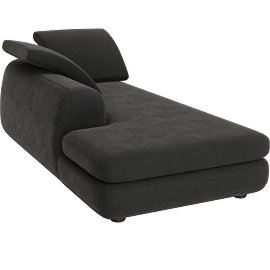 Perspective view of AMERICANO - CORNER CHAISE LONG LAF - DEEP
