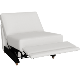 Perspective view of Remington Armless Recliner (extended)