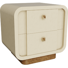 Perspective view of Duras Nightstand