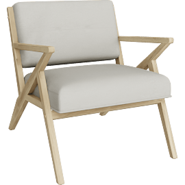 Perspective view of Kendrick III Natural Accent Chair