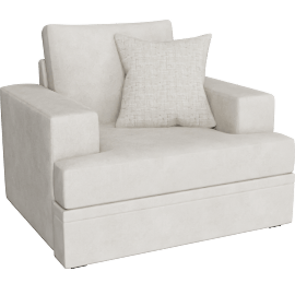 Perspective view of Bonaterra II Chair, Sand