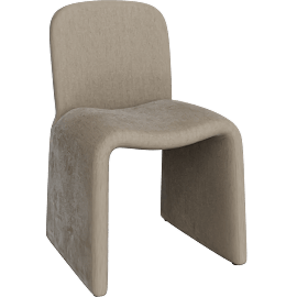 Perspective view of Kuna Dining Chair, Camel