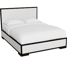 Perspective view of Darien 48" Queen Panel Bed