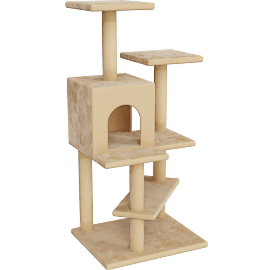 Perspective view of Cat Tree, 19.7" L X 23.6" W X 50.8" H