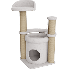 Perspective view of Cat Scratc Post / Cat Bed, 32.7" H