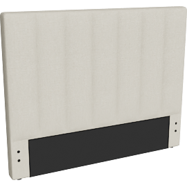 Perspective view of Vertical Channel Linen Full Uph Headboard