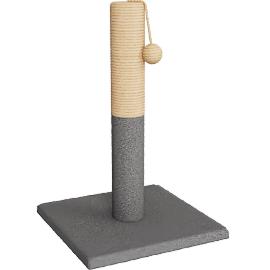 Perspective view of Cat Scratch Post, 24.5" H