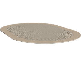 Perspective view of LIKE HOME OVAL 5'4"X7'8", BEIGE