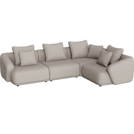 Perspective view of Valmont Sectional Sofa