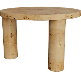 Perspective view of POST COFFEE TABLE