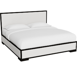 Perspective view of Darien 48" King Panel Bed