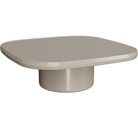 Perspective view of Eden Large Coffee Table Cappuccino