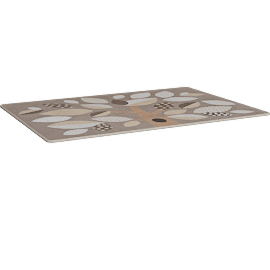 Perspective view of Shady Grove Classroom Rug, Rectangle 5'4" x 7'8"