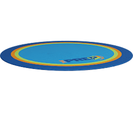 Perspective view of RUG-PREP-LOGO-RND 6'