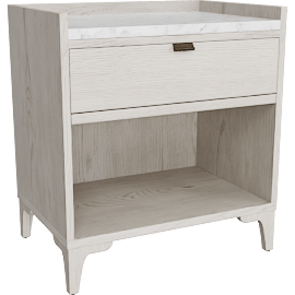 Perspective view of Viggo 1 Dr Nightstand