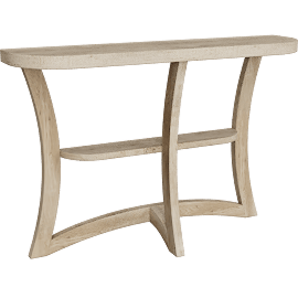 Perspective view of Archie Modern Brown 47 Narrow Console Table, Entryway