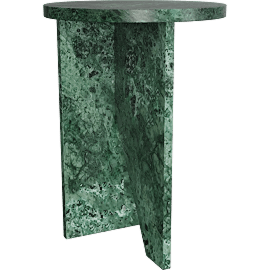 Perspective view of Murano Accent Table, Green