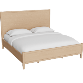 Perspective view of Sinera Natural Light King Panel Bed