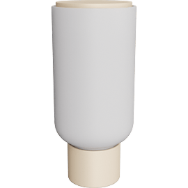 Perspective view of Arpeggio lamp 6 diam, 13.5h, Sand