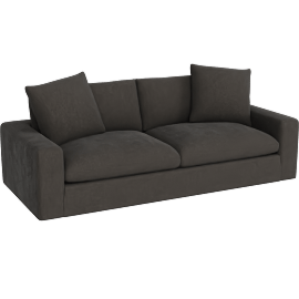 Perspective view of Paloma III Espresso 99 Sofa