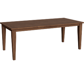 Perspective view of Jayden Brown Acacia Wood 65-79 Extendable Dining Table