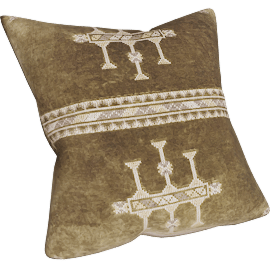 Perspective view of Henna Pillow