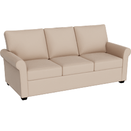 Perspective view of Athos II Sand 86 Sofa