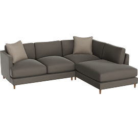 Perspective view of Adeline IV 109 2 Piece Sectional With Right Arm Facing Armless Chaise