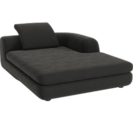 Perspective view of AMERICANO - WIDE CHAISE SHORT RAF - DEEP
