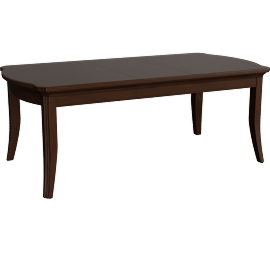 Perspective view of Keen Dark Walnut Dining Table