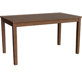 Perspective view of Cosmo 55.5 Brown Dining Room Table