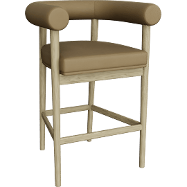 Perspective view of Sorrento Counter Stool, Cognac