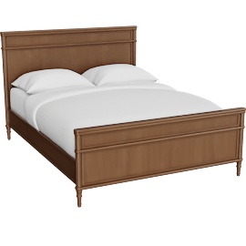 Perspective view of Toulouse Bed Oak Qu