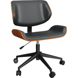 Perspective view of Celsus Office chair Black