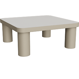 Perspective view of Alma Outdoor Coffee Table