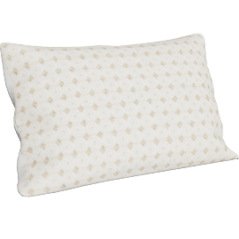 Perspective view of Corded Swirl Linen Lumbar Pillow