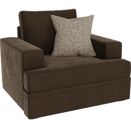 Perspective view of Bonaterra II Chair, Chocolate