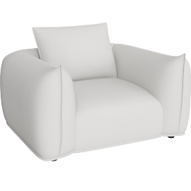 Perspective view of Alma Outdoor Lounge Chair