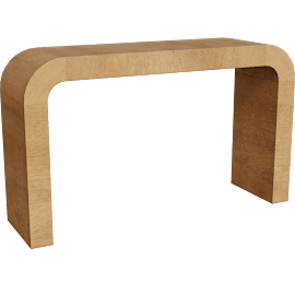 Perspective view of Noomi Natural 54 Wide Entryway Console Table