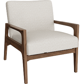 Perspective view of Derick II Accent Chair, Sand